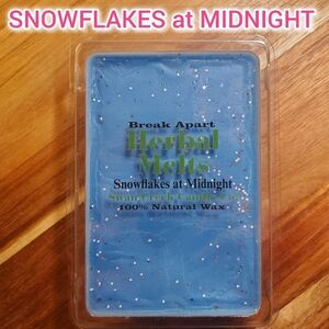 SNOWFLAKES AT MIDNIGHT by SWAN CREEK CANDLE CO Herbal Melts Natural Wax 5.25 oz
